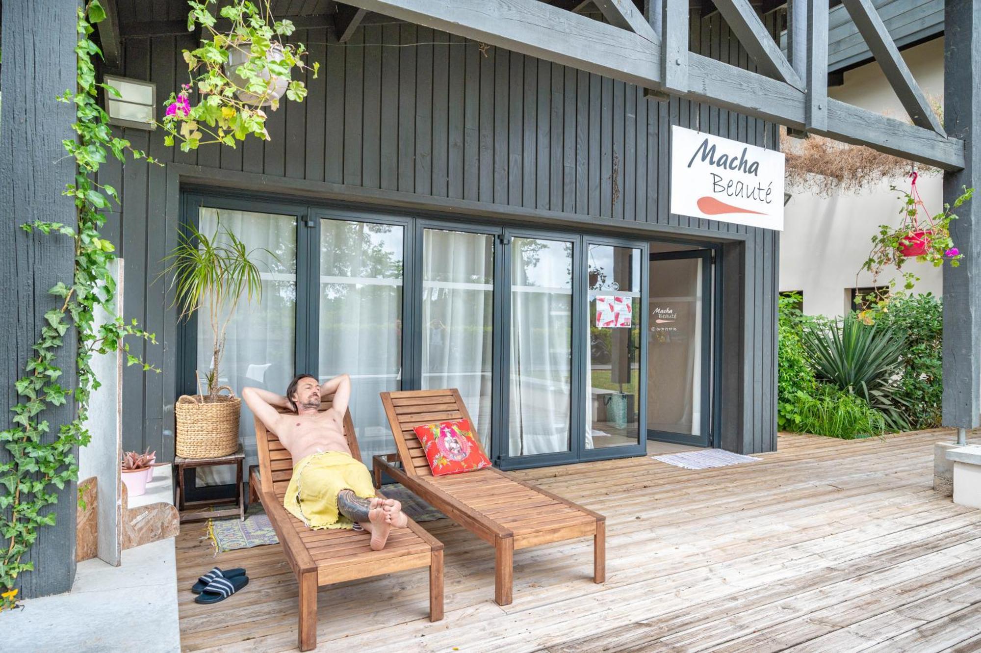 Camping-Village Vacances Les Deux Etangs Seignosse Exteriör bild